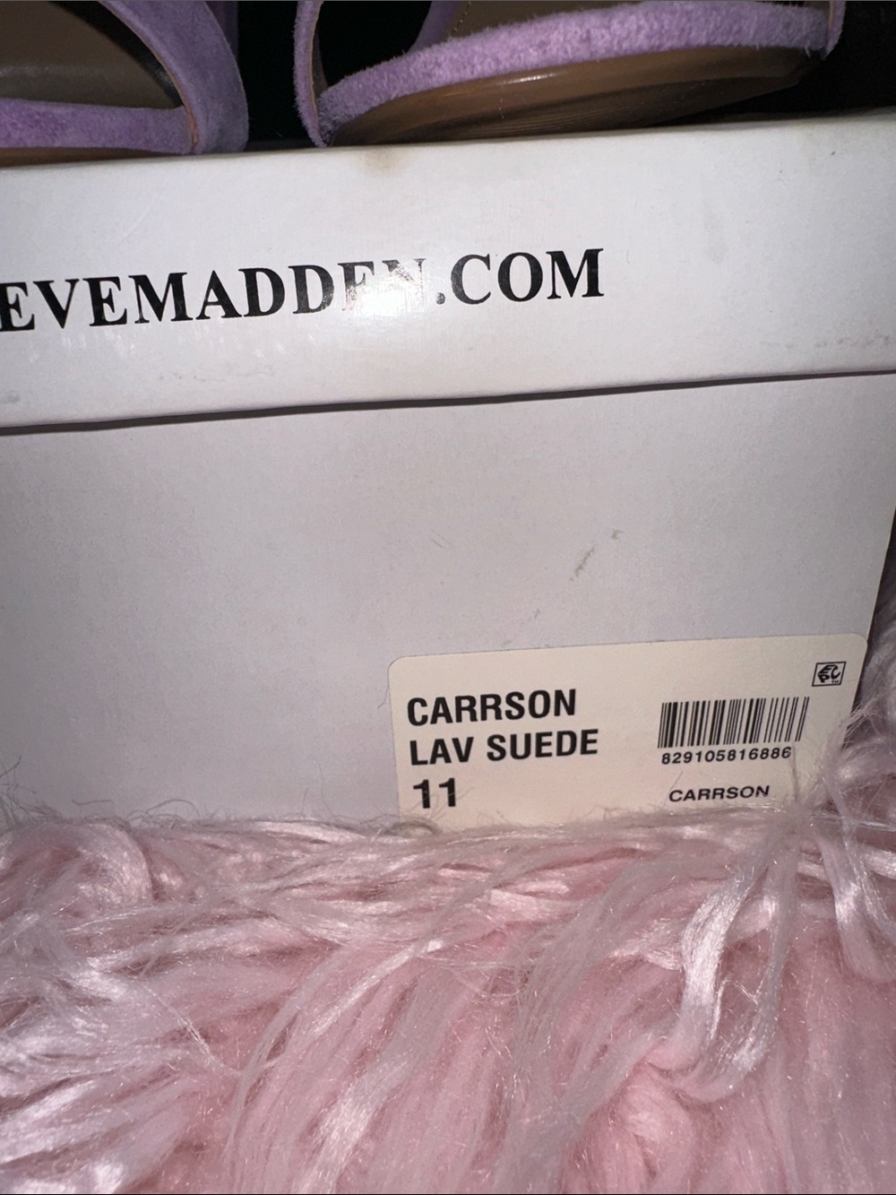 Steve Madden Lavender Suede Ankle-Strap Heels W11 - Picture 5 of 5
